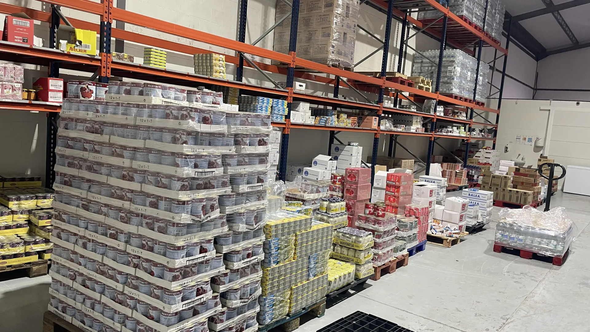 Palés de pedidos preparados